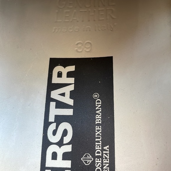 WOMENS SUPERSTAR GOLDEN GOOSE PAISLEY PRINT CANVAS LOW TOP SNEAKERS - 9 - Picture 8 of 11